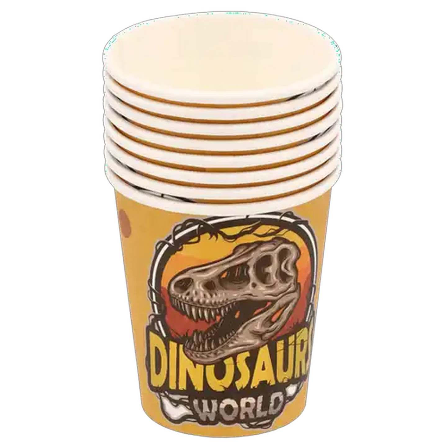 Image of Occasions Foil Fun Dinosaurs World Paper Party Cups 8-Pack