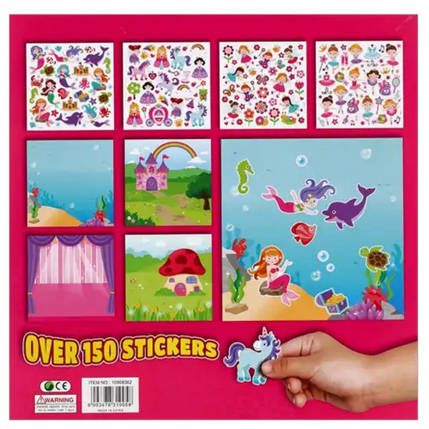 Image of All Girls Reusable School Sticker Pad Set