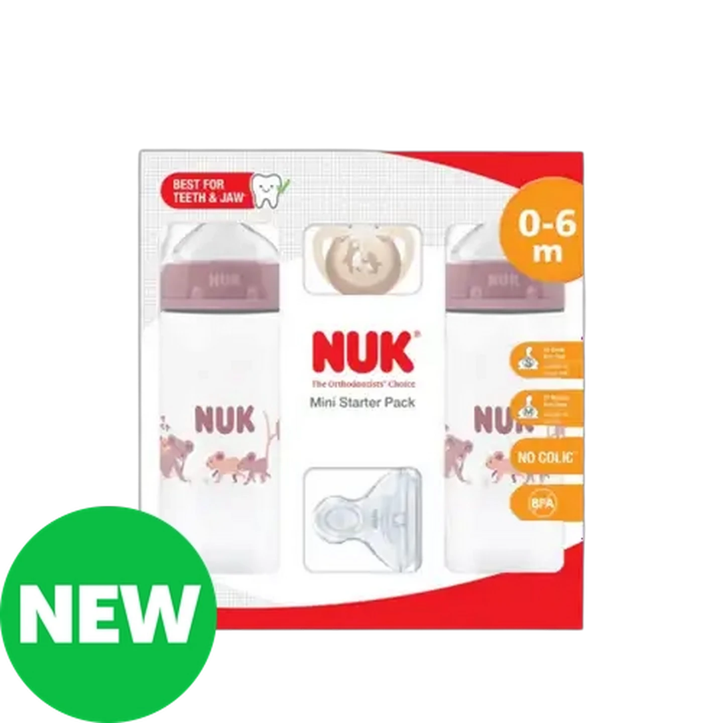 Image of NUK First Choice Pink Mini Starter Pack