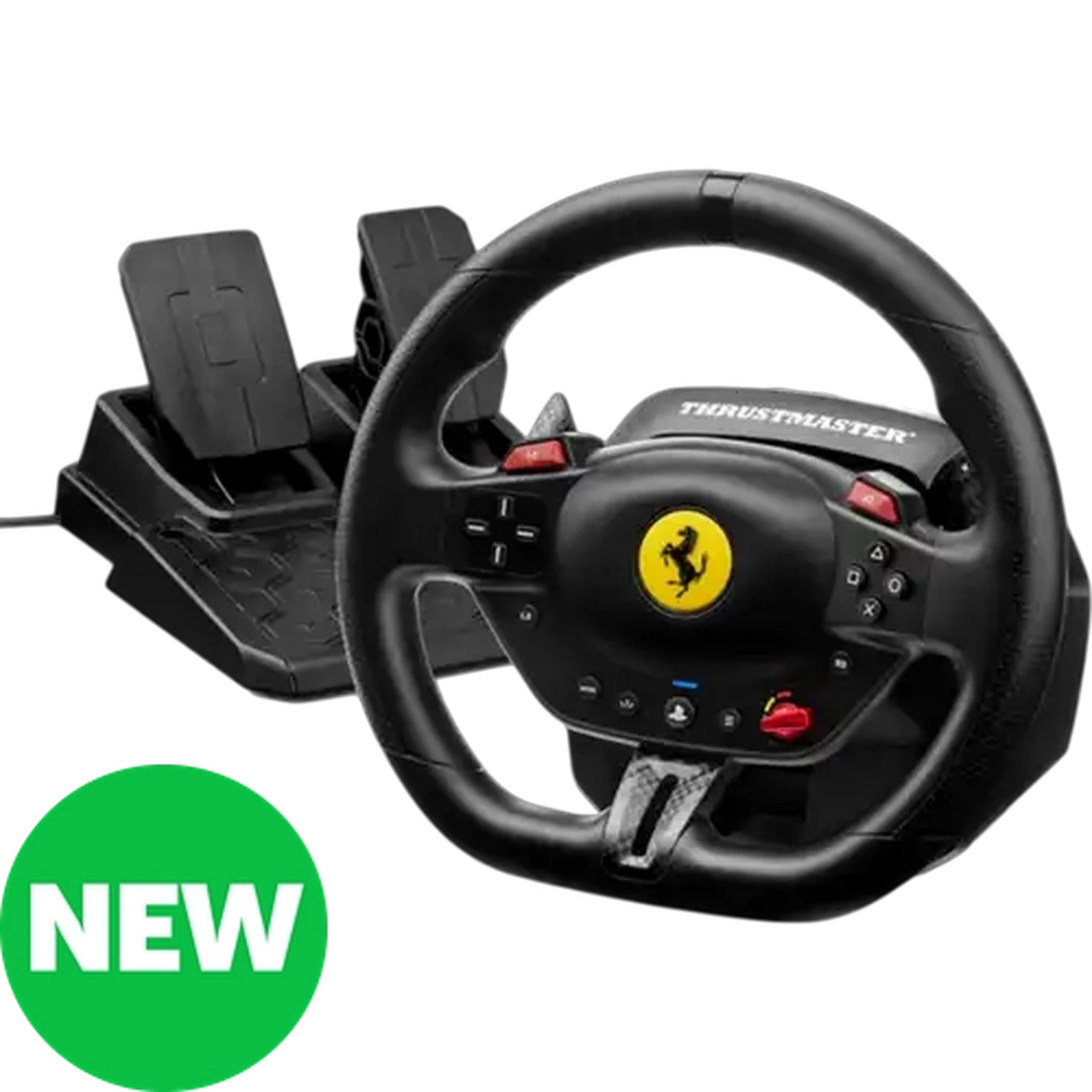 Image of Thrustmaster T98PS Ferrari 296 GTB Black Racing Wheel Combo