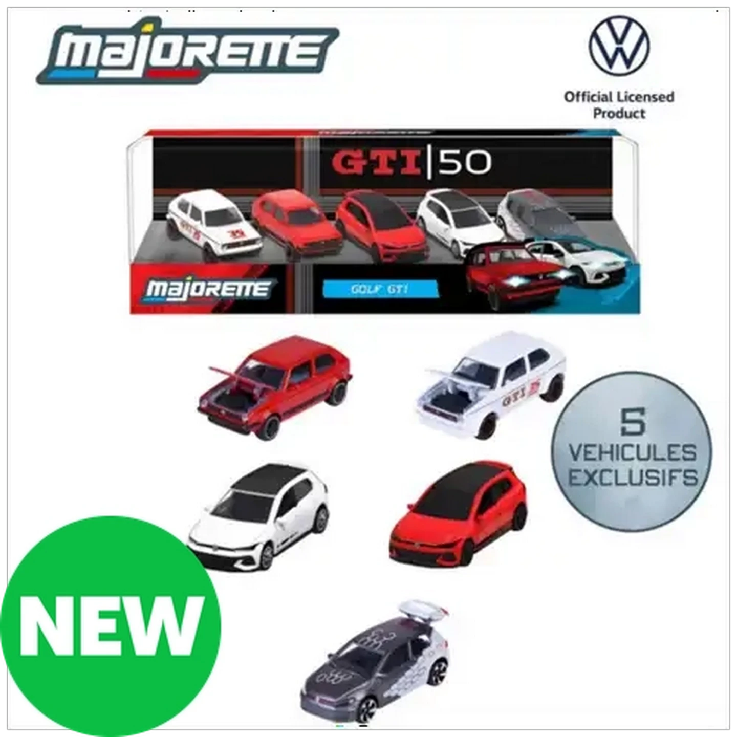 Image of Majorette Golf GTI Gift Pack 1:64 Scale 5-Pack