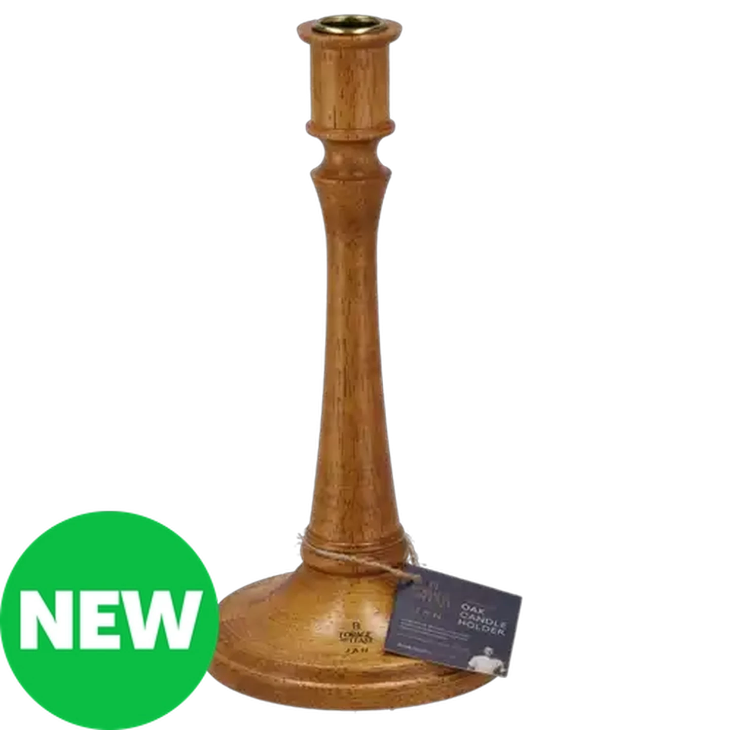 Image of Forage And Feast JAN Limited Edition Oak Wood Candle Holder 26cm