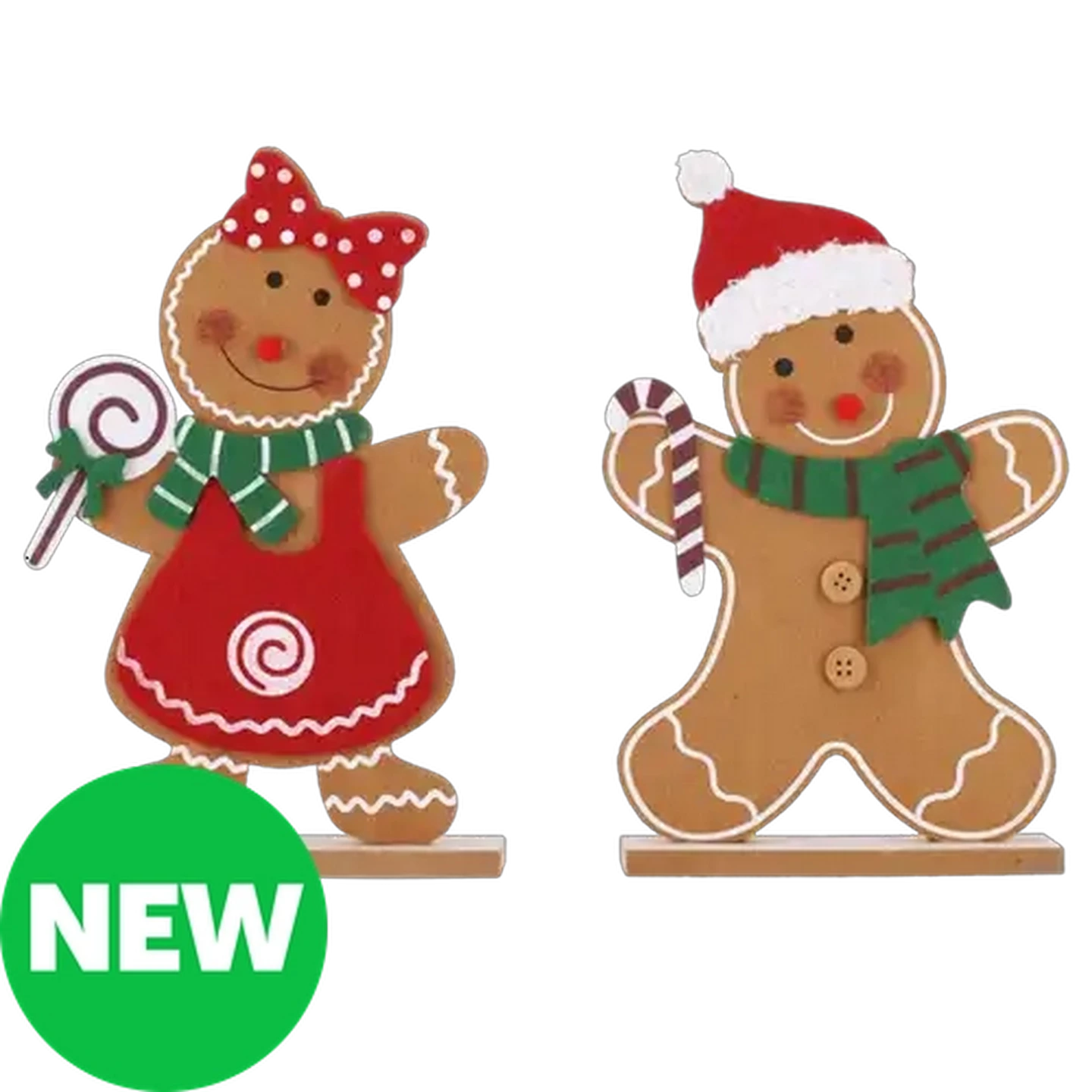 Image of Gingerbread Tabletop Christmas Decoration 25cm (Design May Vary)