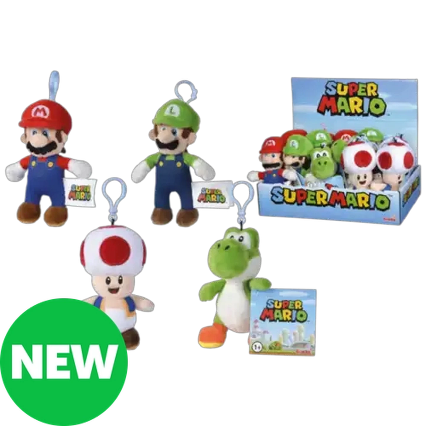 Image of Super Mario Plush Toy Keychain 12cm (Type May Vary)​
