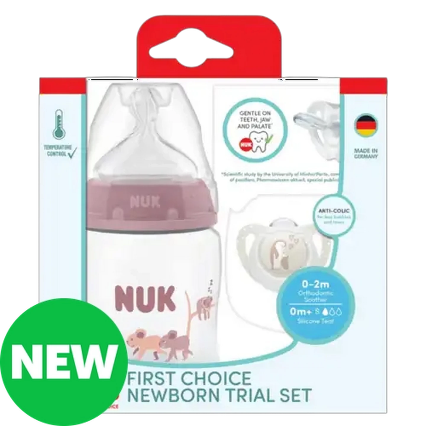 Image of NUK First Choice Pink Trial Pack 0m+