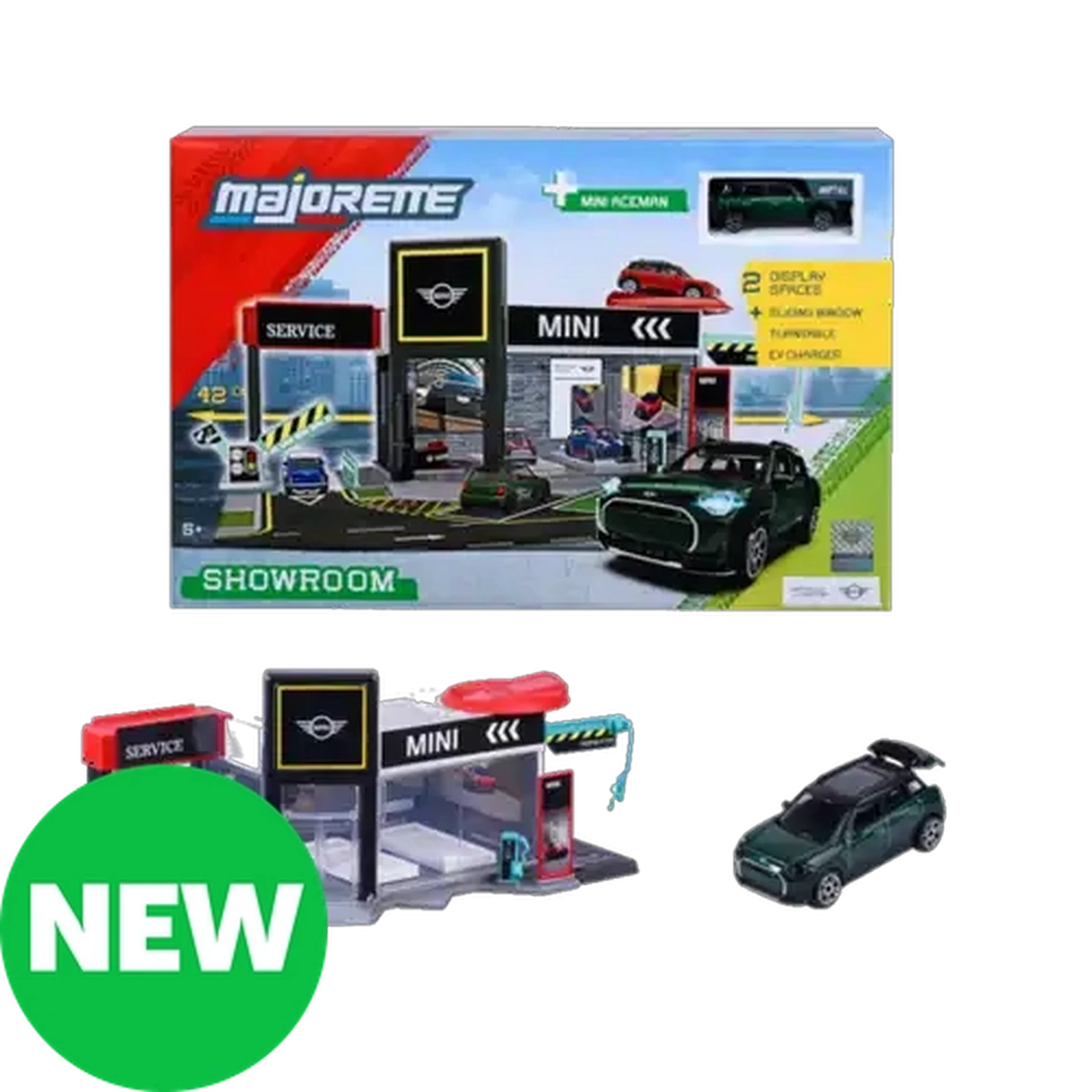 Image of Majorette Mini Showroom Playset With Toy Car