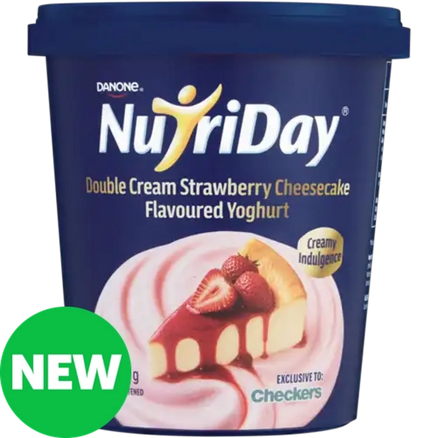 Image of Danone NutriDay Strawberry Cheesecake Flavoured Double Cream Yoghurt 900g