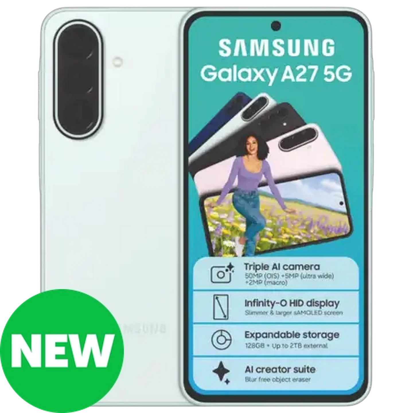Image of Samsung A27 Light Green Smartphone 128GB