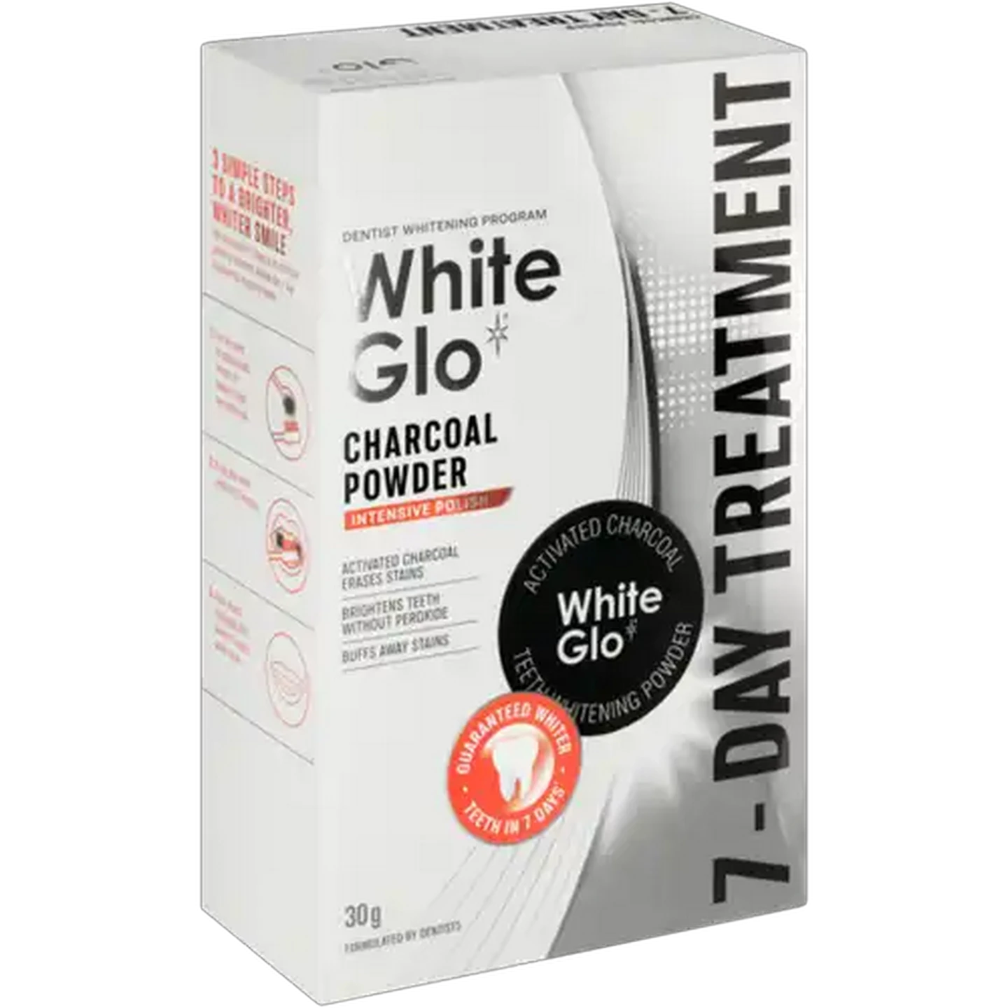 Image of White Glo 7-Day Treatment Intensive Polish Charcoal Powder 30g