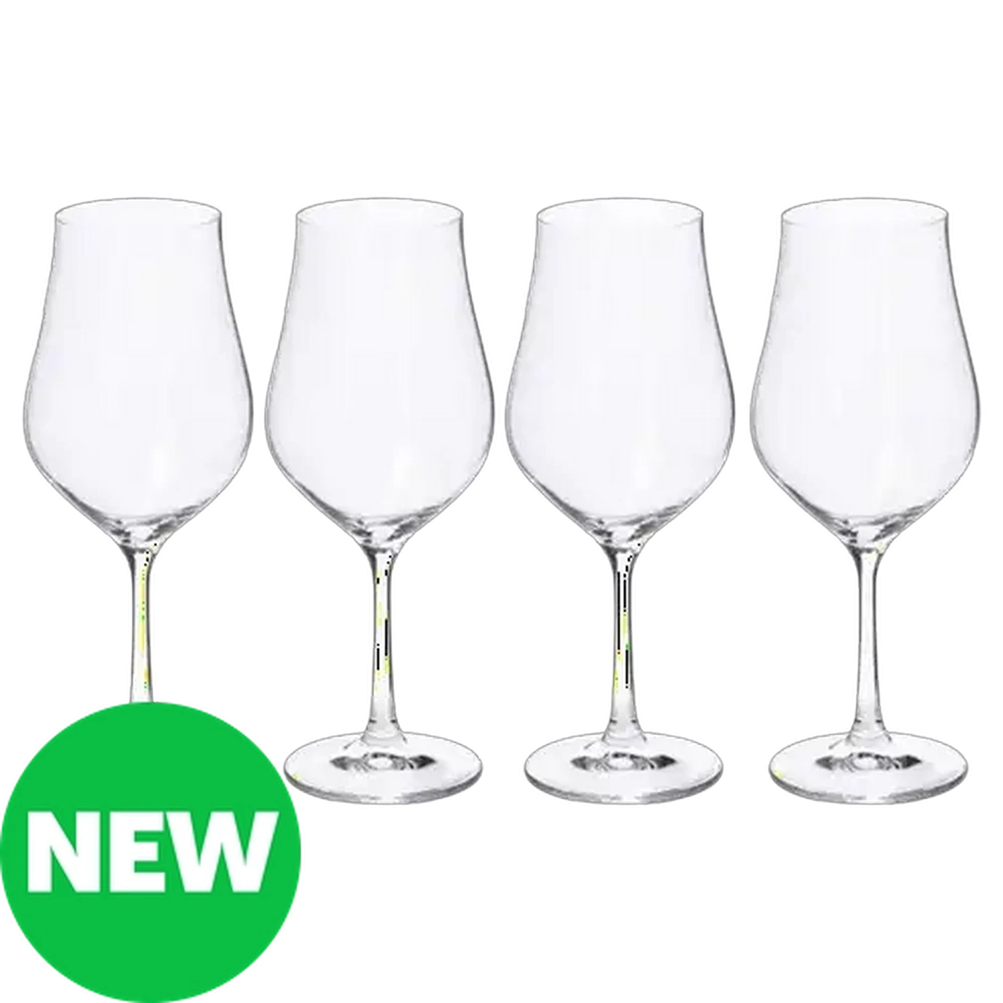 Image of Tulipa Bohemia Crystal Stemmed Red Wine Glasses 450ml 4-Pack