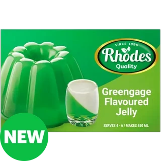 Rhodes Quality Greengage Flavoured Jelly 40g 