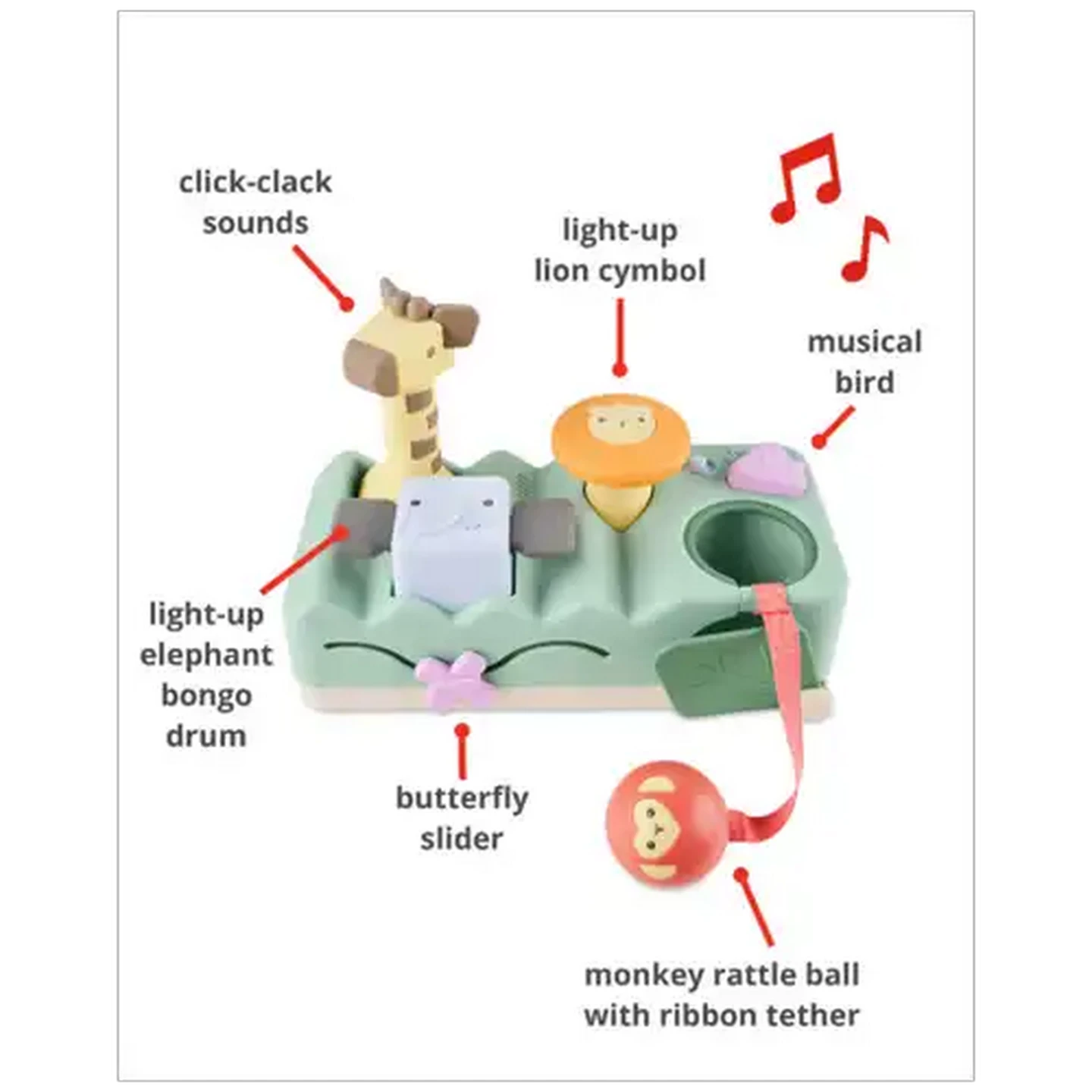 Image of Skip Hop Geometric Wonder Music Bench 6 Months +