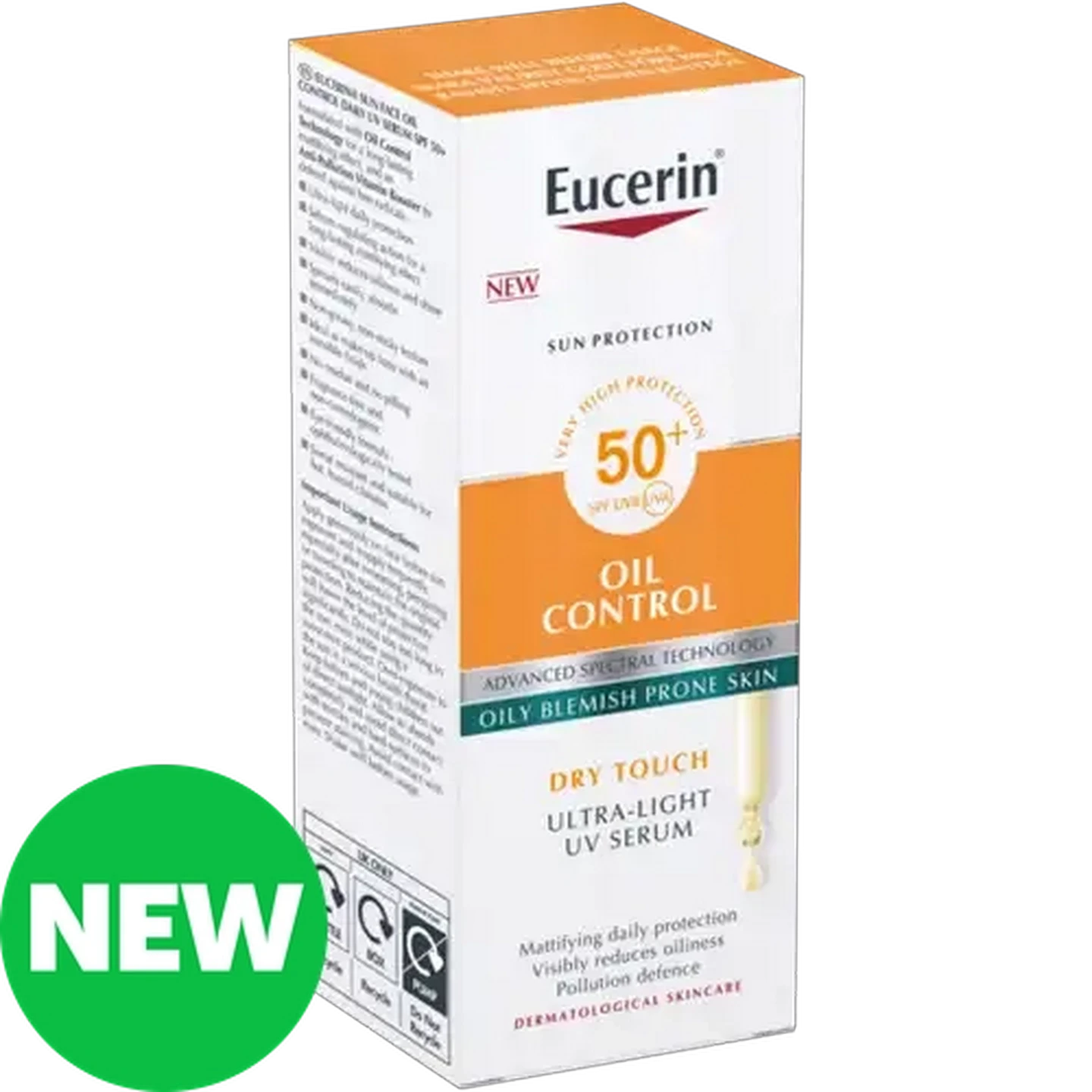 Image of Eucerin SPF 50+ Oil Control Ultra-Light UV Serum 30ml 
