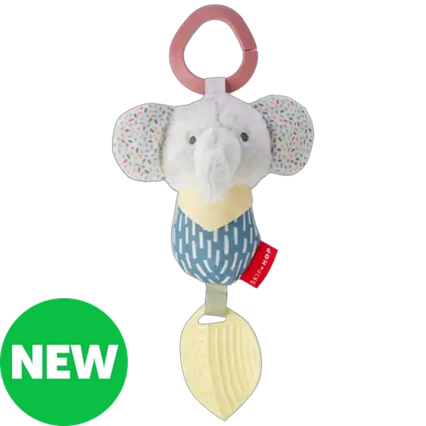 Image of Skip Hop Chime And Teethe Elephant Toy 0 Months +