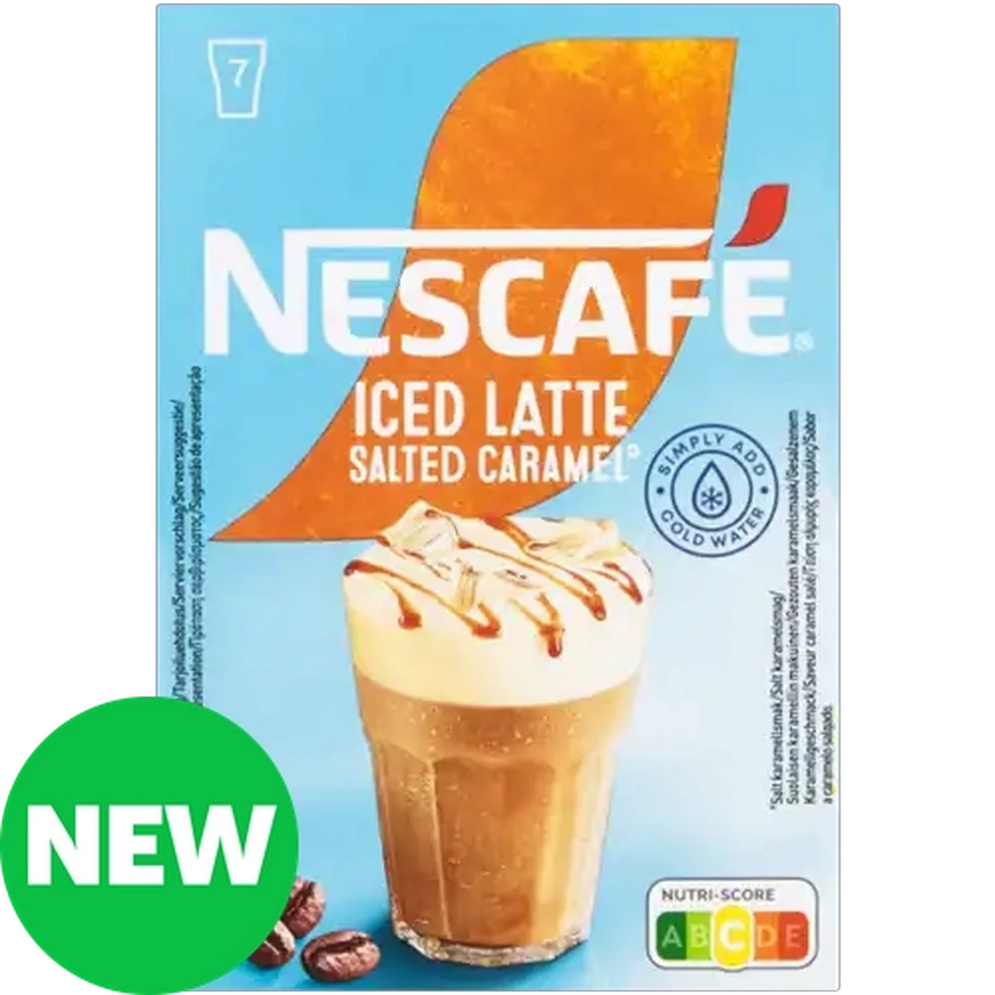 Image of NESCAFÉ Salted Caramel Iced Latte 7 x 14.5g