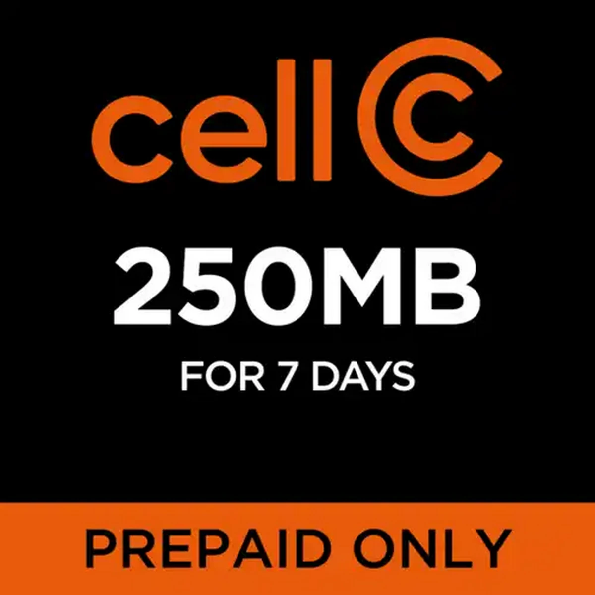 Checkers Sixty60 | Cell C 250MB Anytime Data Voucher Code (7 Days ...