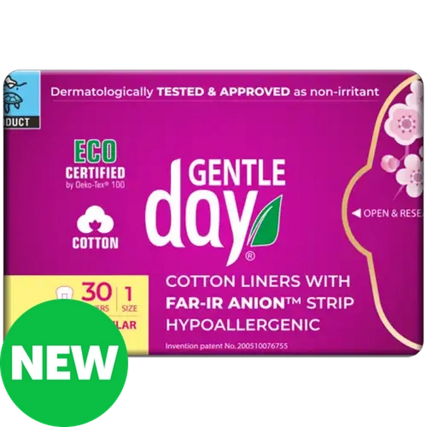 Image of Gentle Day Regular Panty Liners 30-Pack 