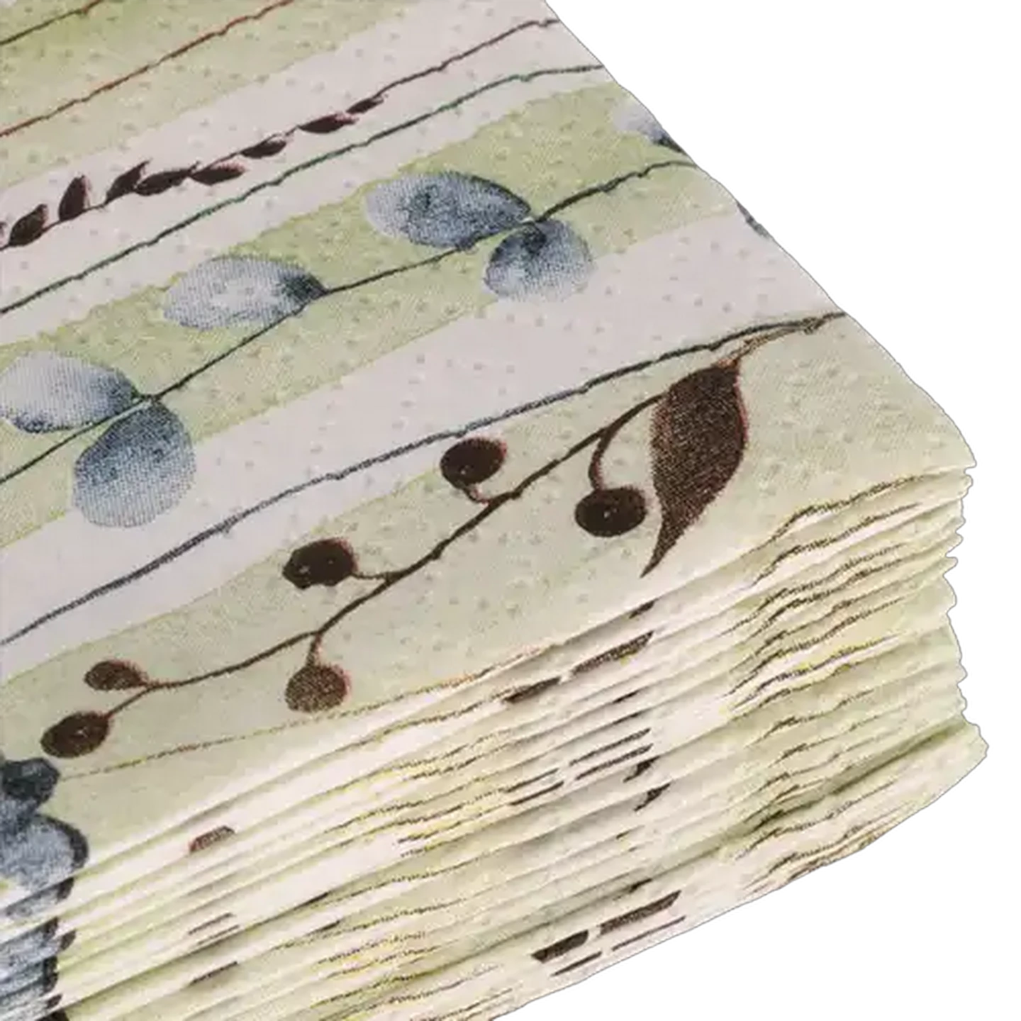 Image of Avant Garde Flower Stripe Paper Napkins 3-Ply 33 x 33cm 20-Pack
