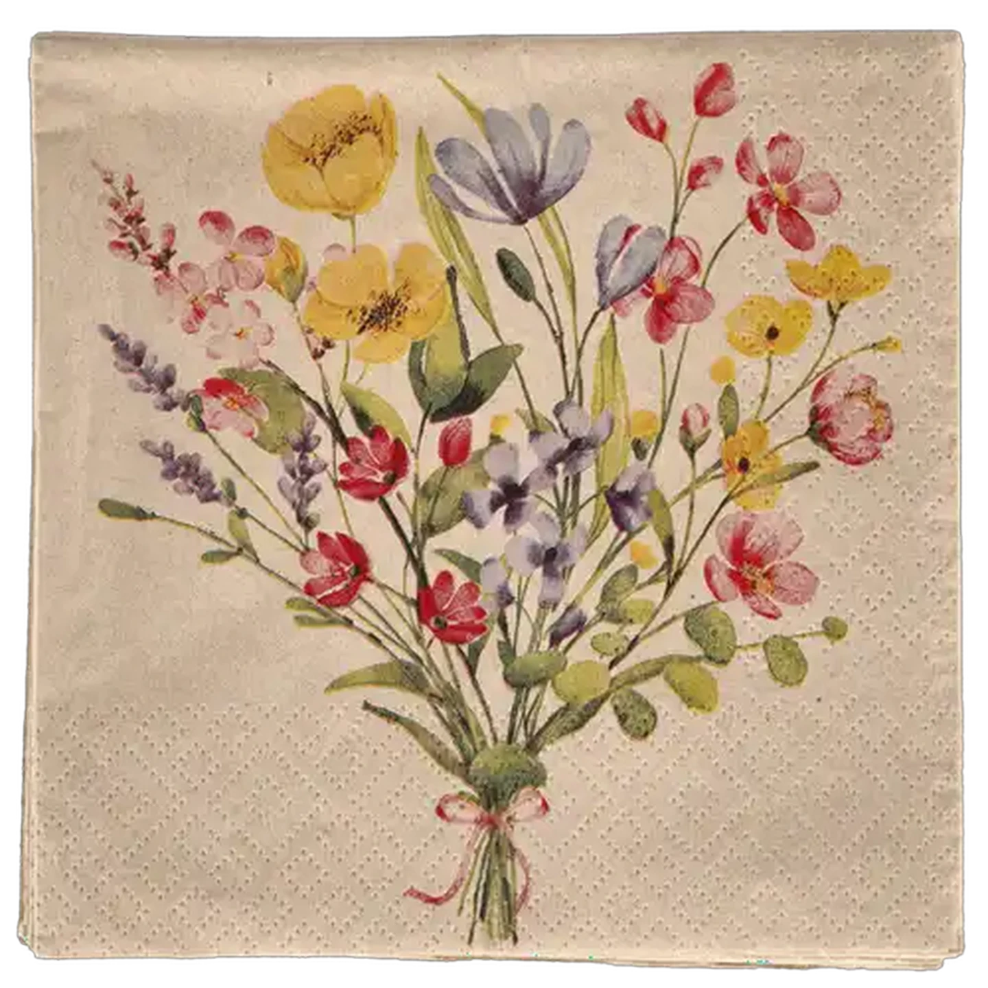 Image of By Nature Bouquet Paper Napkins 3-Ply 33 x 33cm 20-Pack