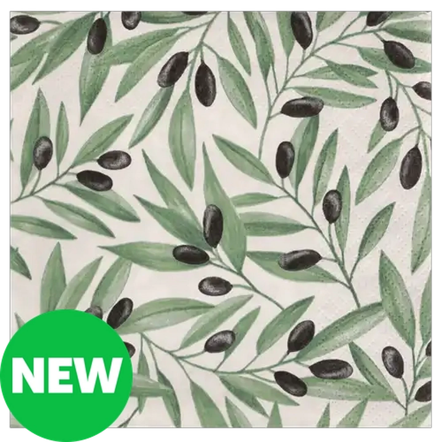 Image of Atelier Olive Grove Paper Napkins 3-Ply 33 x 33cm 20-Pack