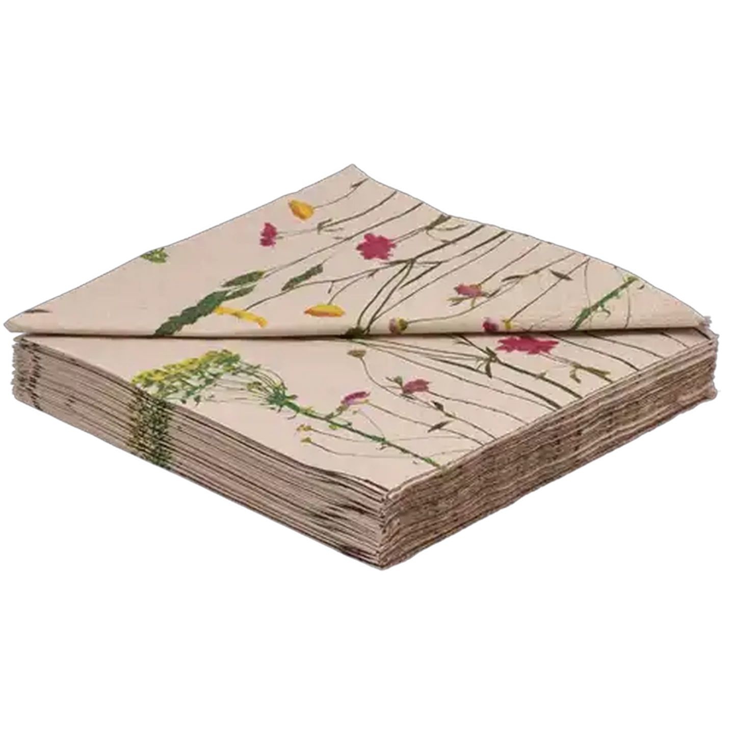 Image of By Nature Wildflower Paper Napkins 3-Ply 33 x 33cm 20-Pack