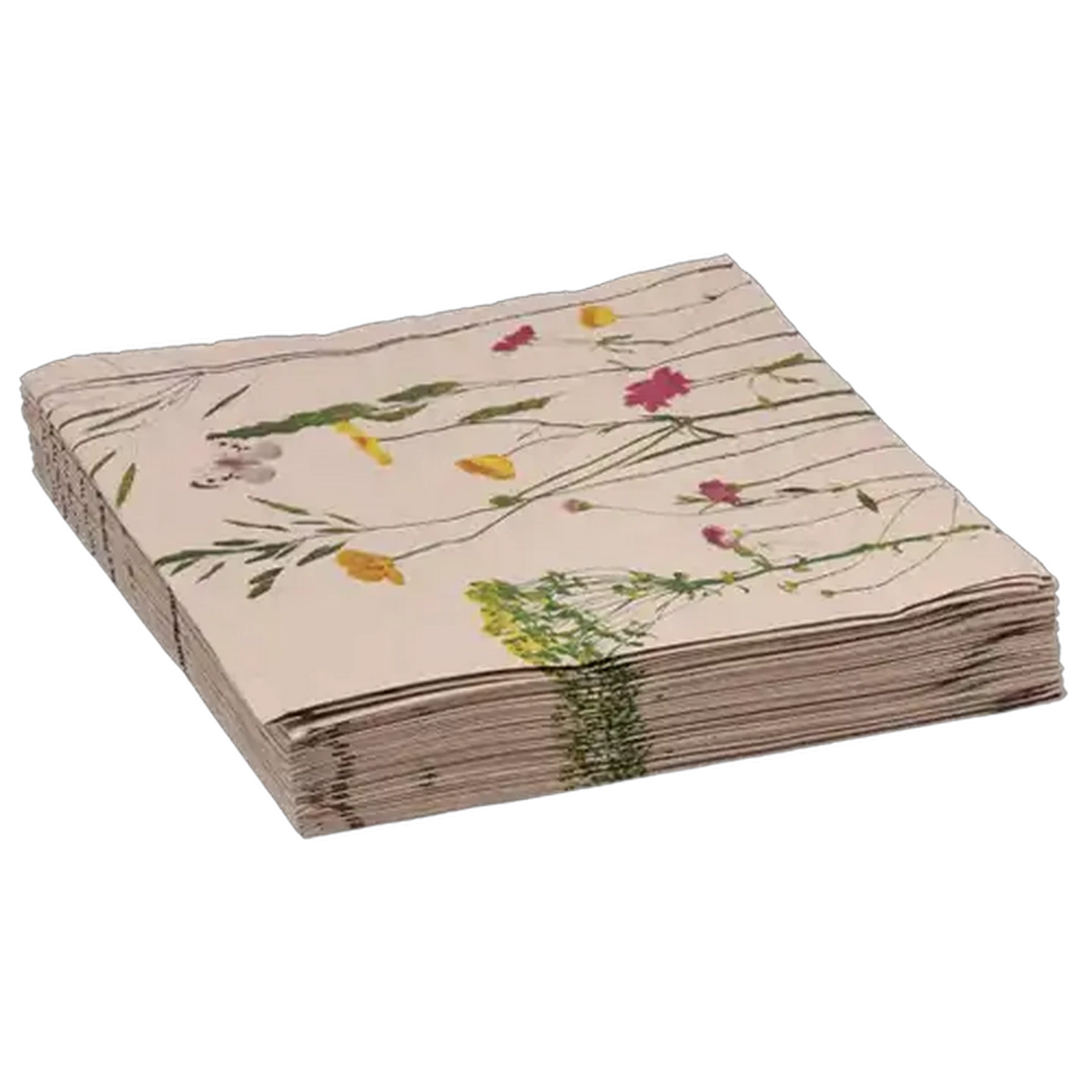 Image of By Nature Wildflower Paper Napkins 3-Ply 33 x 33cm 20-Pack