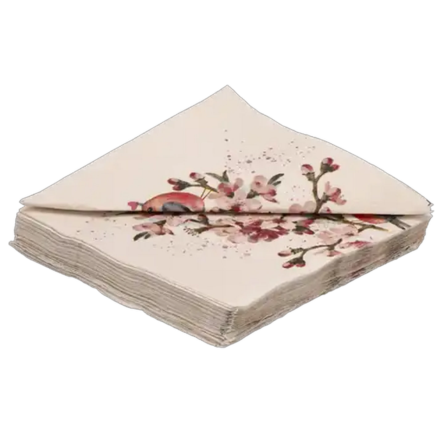 Image of By Nature Cherry Love Paper Napkins 3-Ply 33 x 33cm 20-Pack