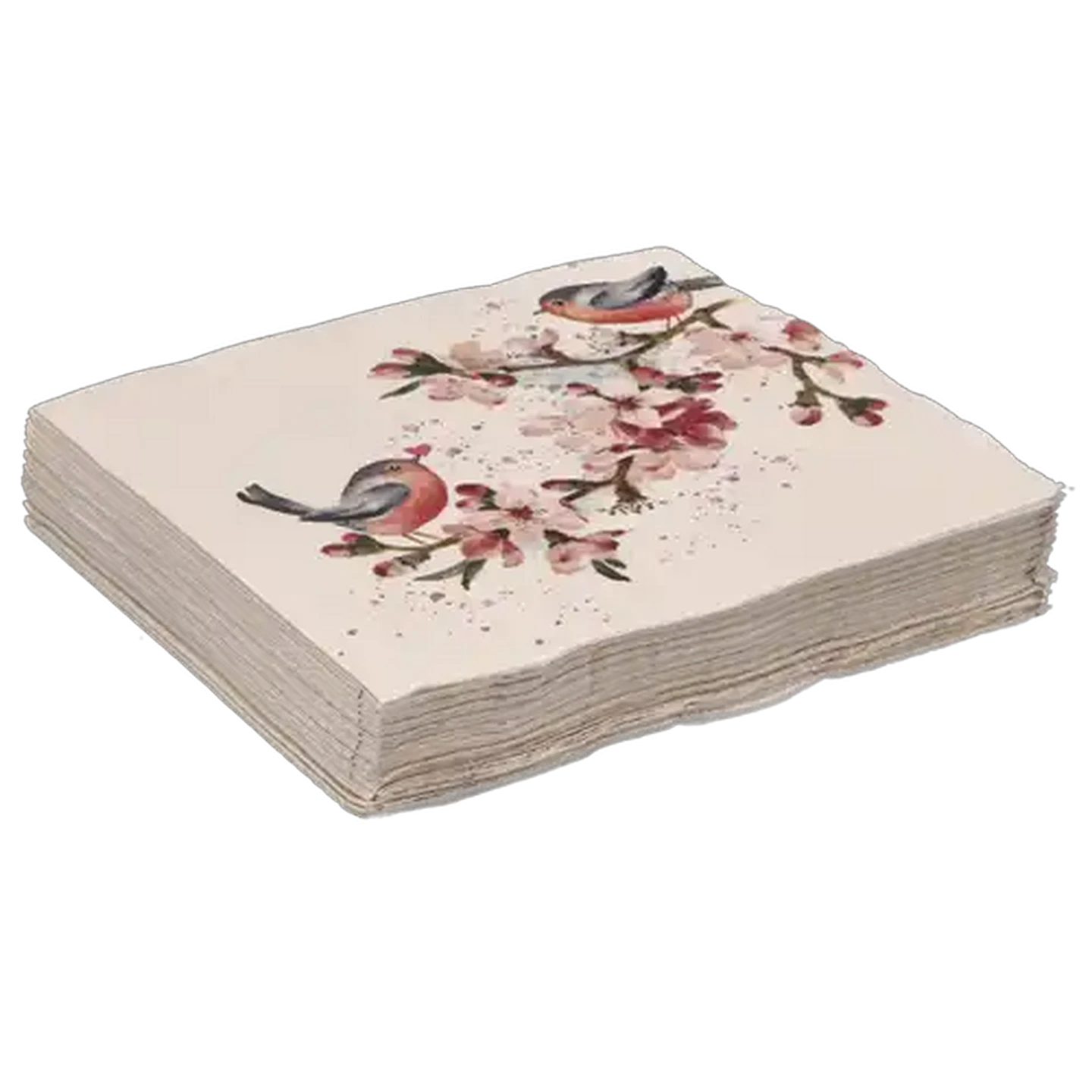 Image of By Nature Cherry Love Paper Napkins 3-Ply 33 x 33cm 20-Pack