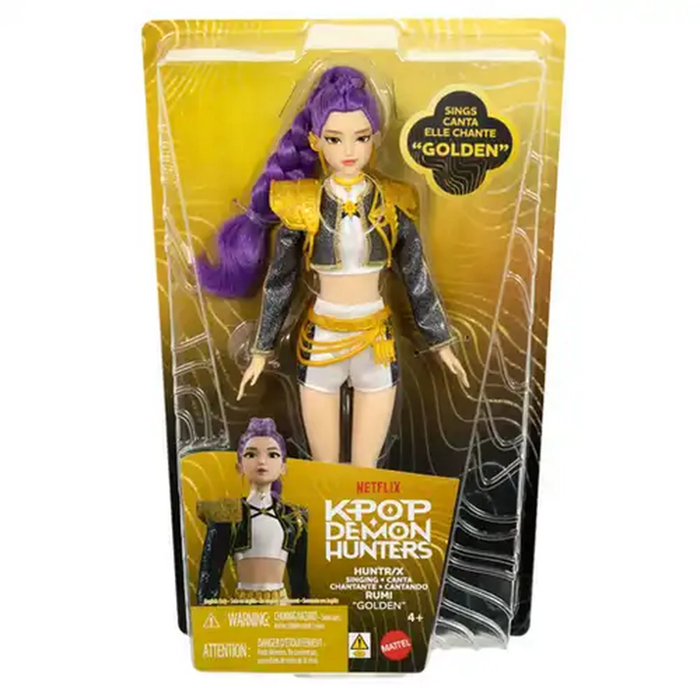 Image of KPop Demon Hunters HUNTR/X Rumi “Golden” Singing Doll