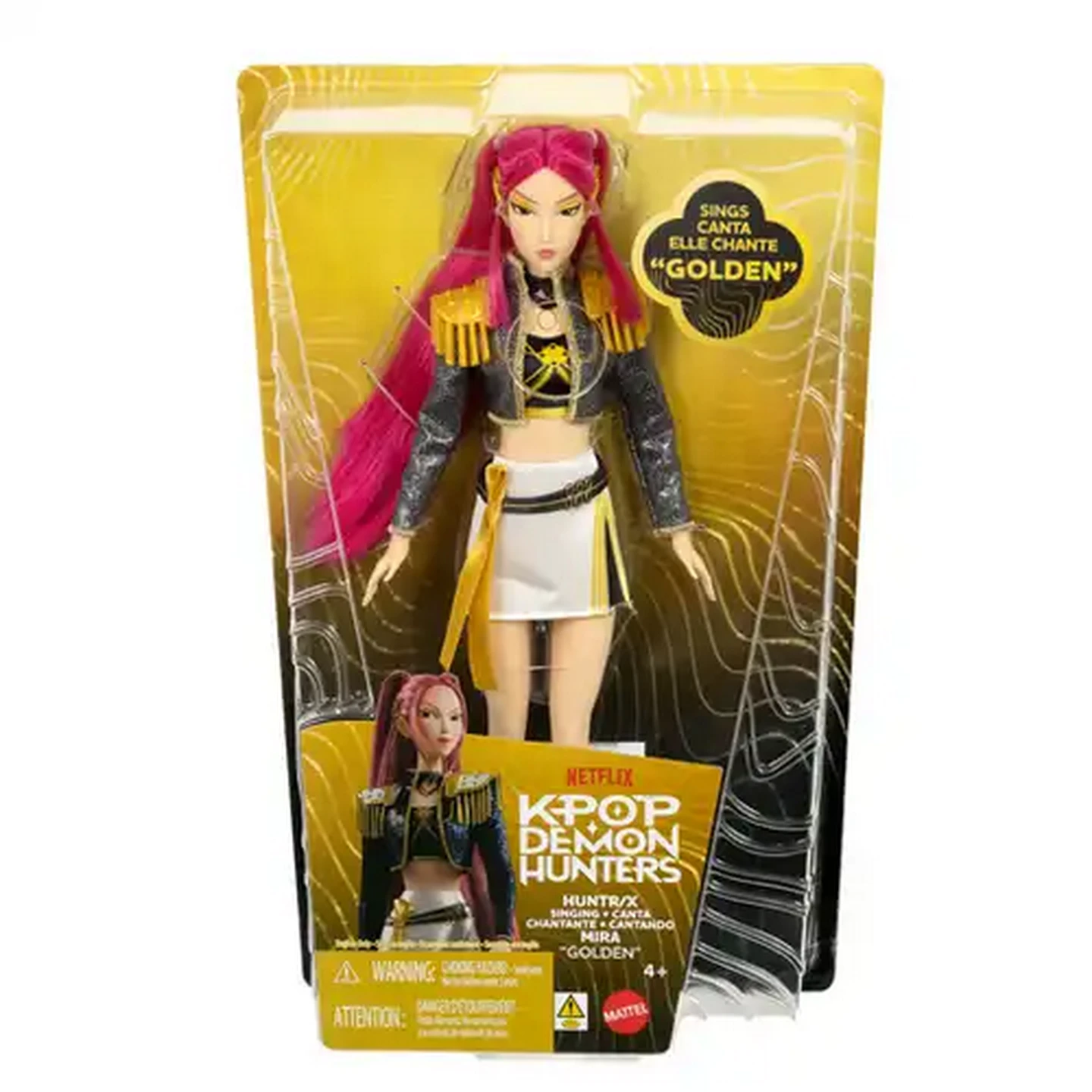 Image of KPop Demon Hunters HUNTR/X Mira “Golden” Singing Doll