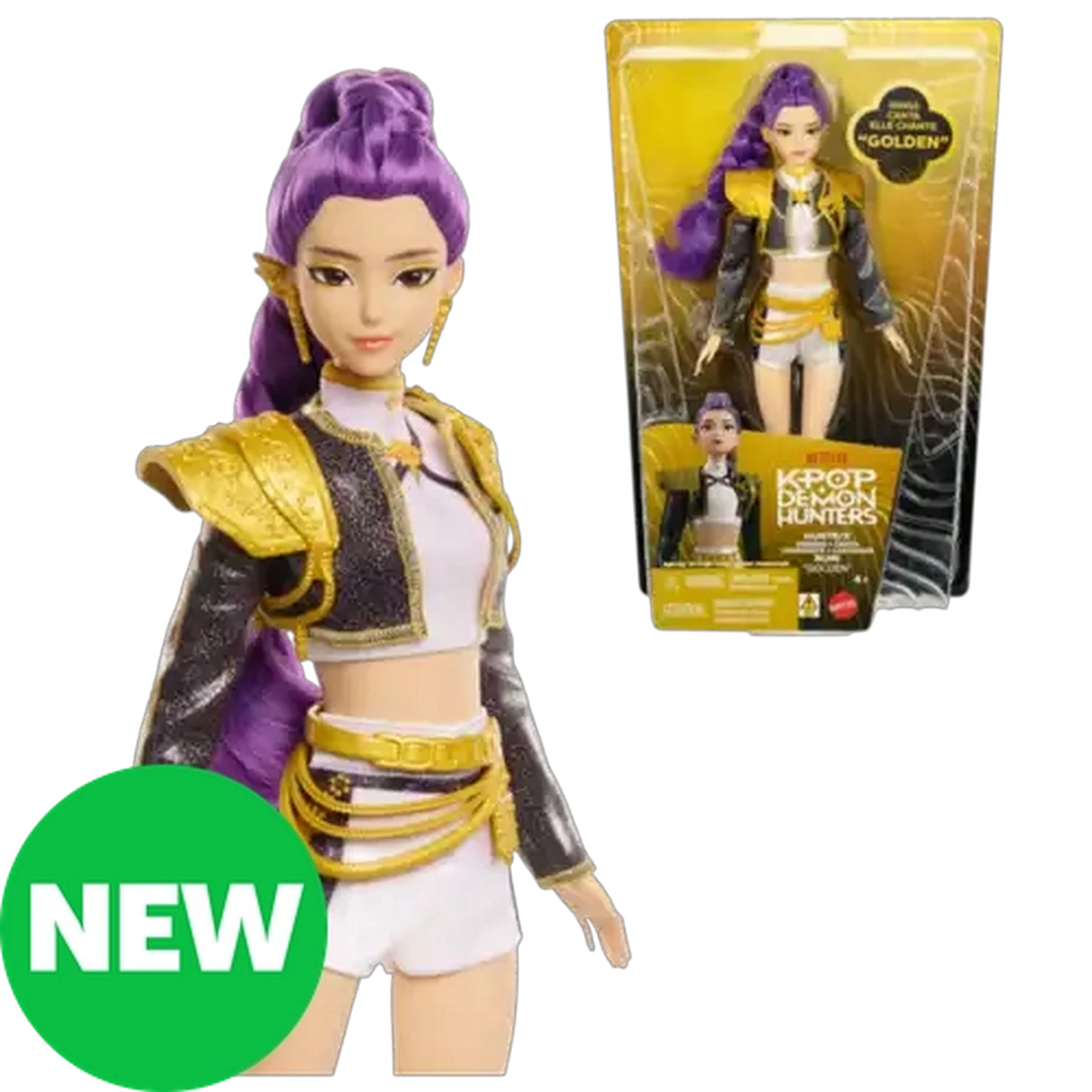 Image of KPop Demon Hunters HUNTR/X Rumi “Golden” Singing Doll