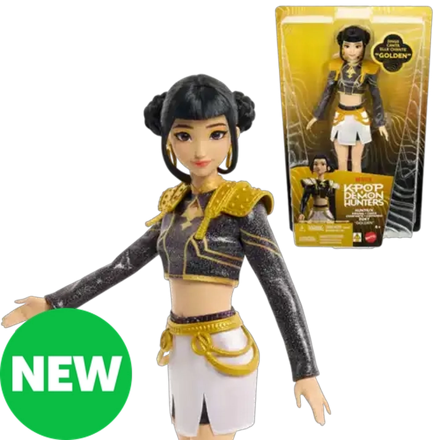 Image of KPop Demon Hunters HUNTR/X Zoey “Golden” Singing Doll