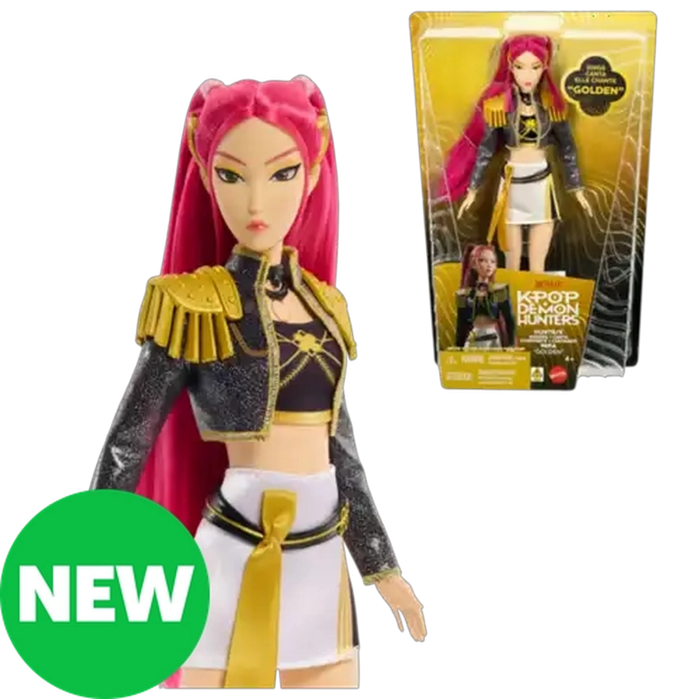 Image of KPop Demon Hunters HUNTR/X Mira “Golden” Singing Doll