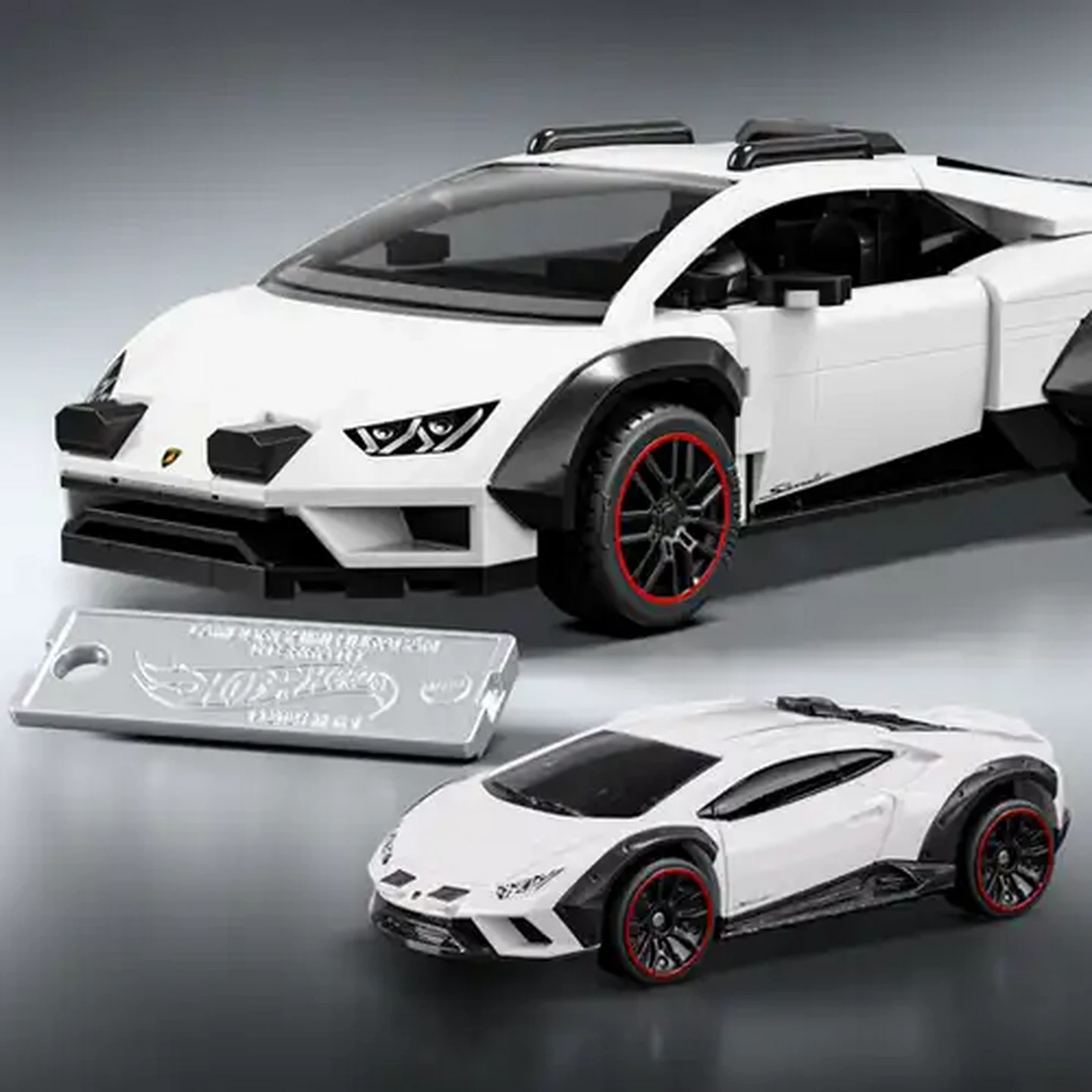 Image of Brick Shop Hot Wheels Speed Series Building Set - Lamborghini Huracan Sterrato