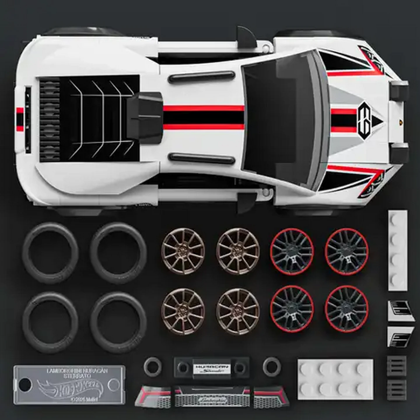 Image of Brick Shop Hot Wheels Speed Series Building Set - Lamborghini Huracan Sterrato