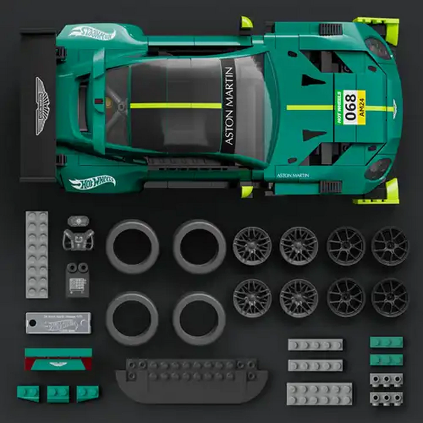 Image of Brick Shop Hot Wheels Elite Series Building Set - ’24 Aston Martin Vantage GT3