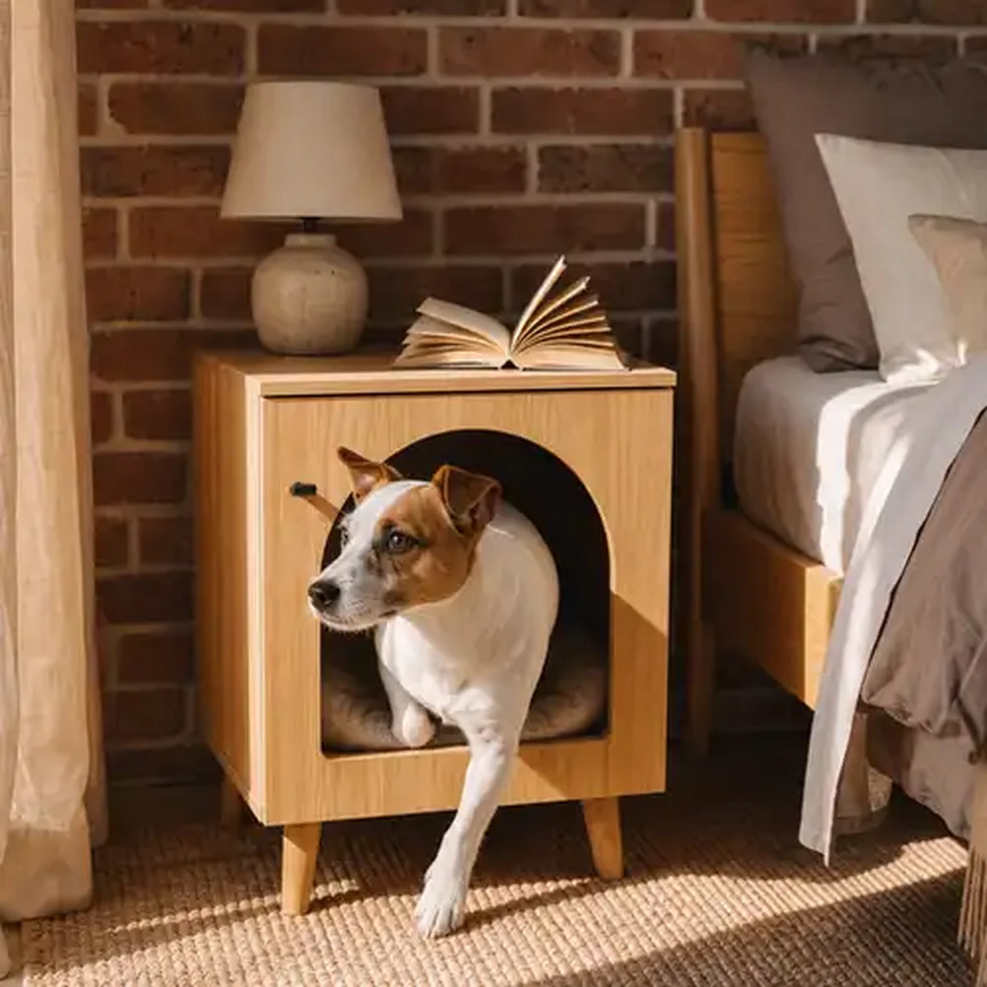 Image of FoldaPET Natural Oak Side Table