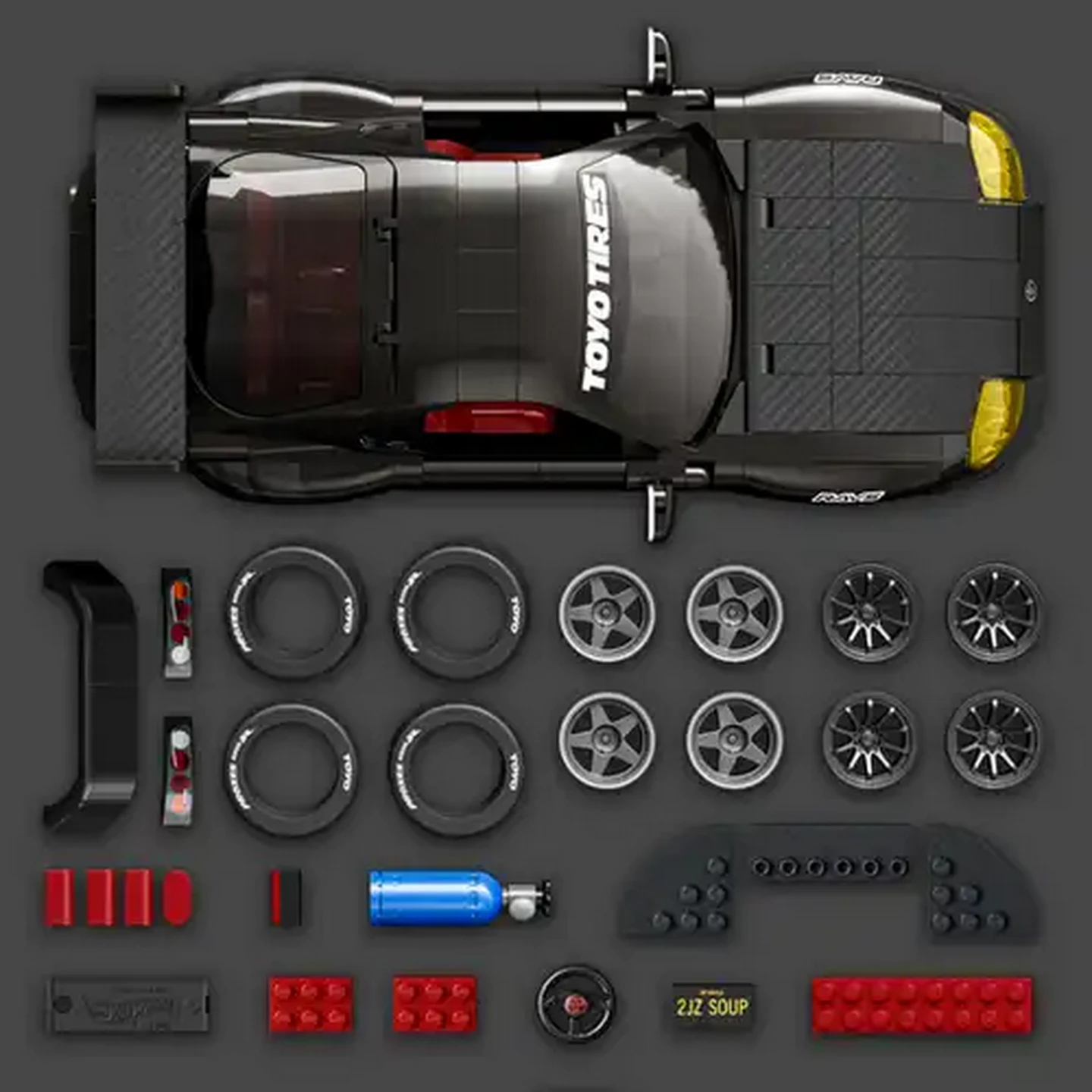 Image of Brick Shop Hot Wheels Elite Series Building Set - '94 Toyota Supra MKIV