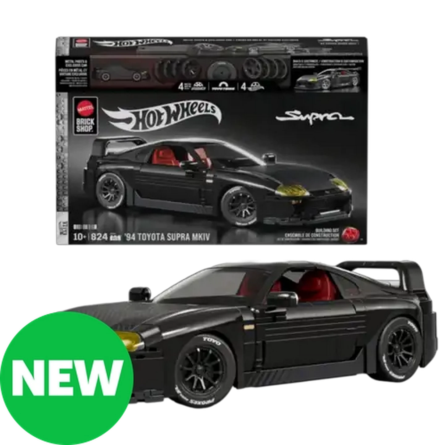 Image of Brick Shop Hot Wheels Elite Series Building Set - '94 Toyota Supra MKIV