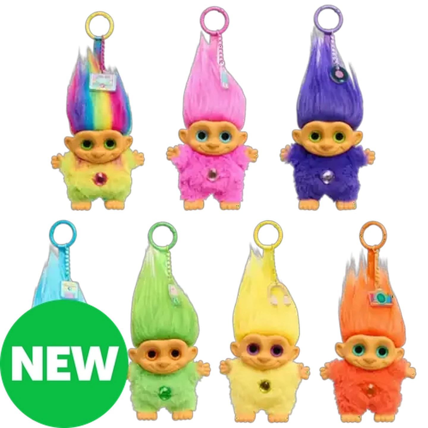 Image of Happy Haul Vinyl Face Trolls (Colour May Vary)