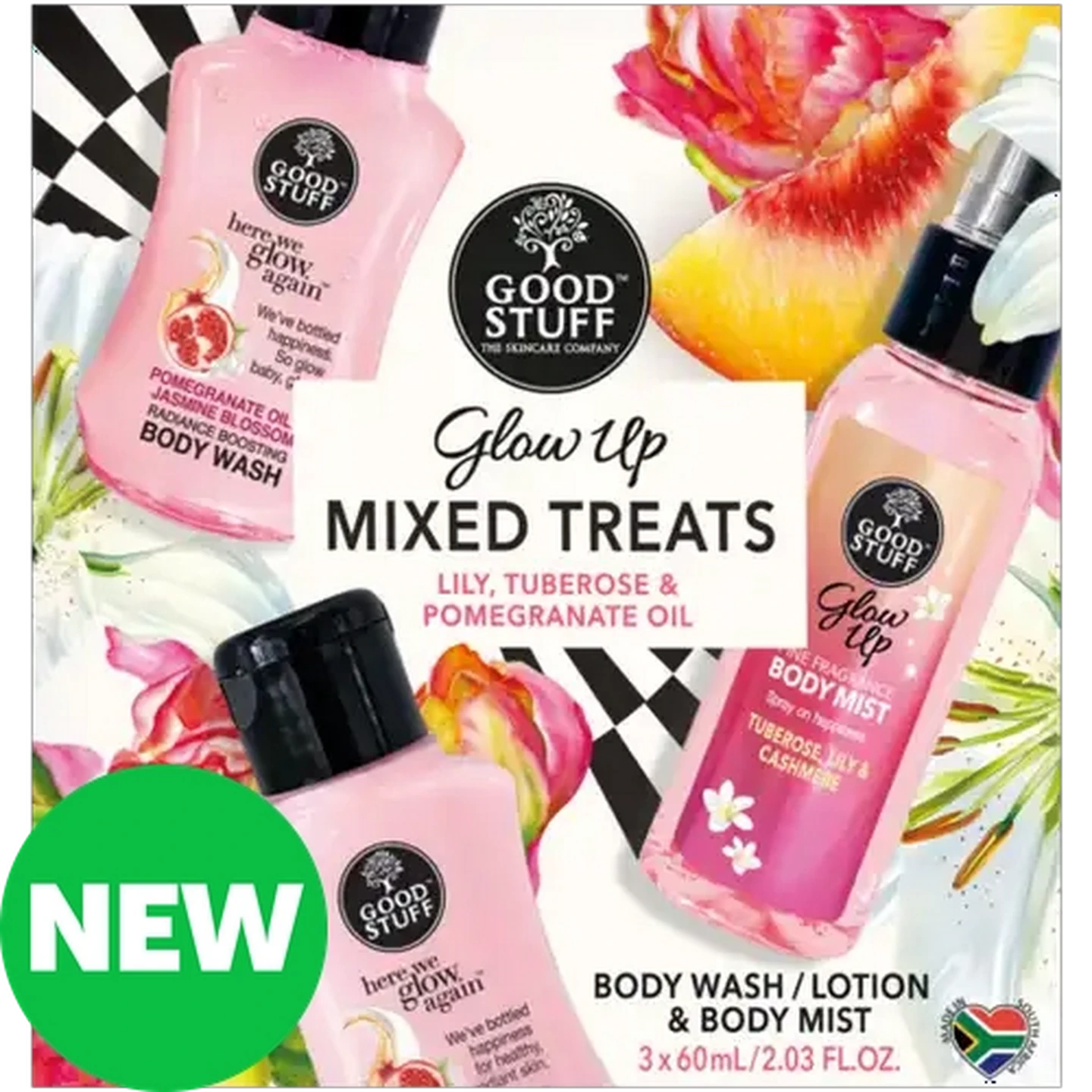 Image of Good Stuff Glow Up Mixed Treats Gift Pack 3 x 60ml 