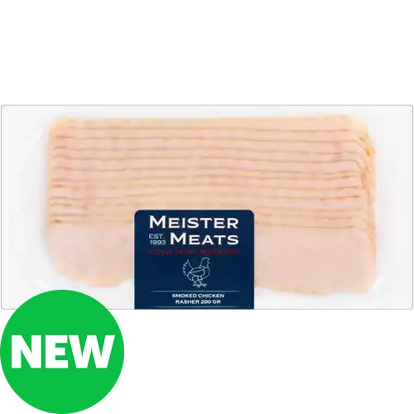 Image of Meister Meats Smoked Chicken Rasher 200g