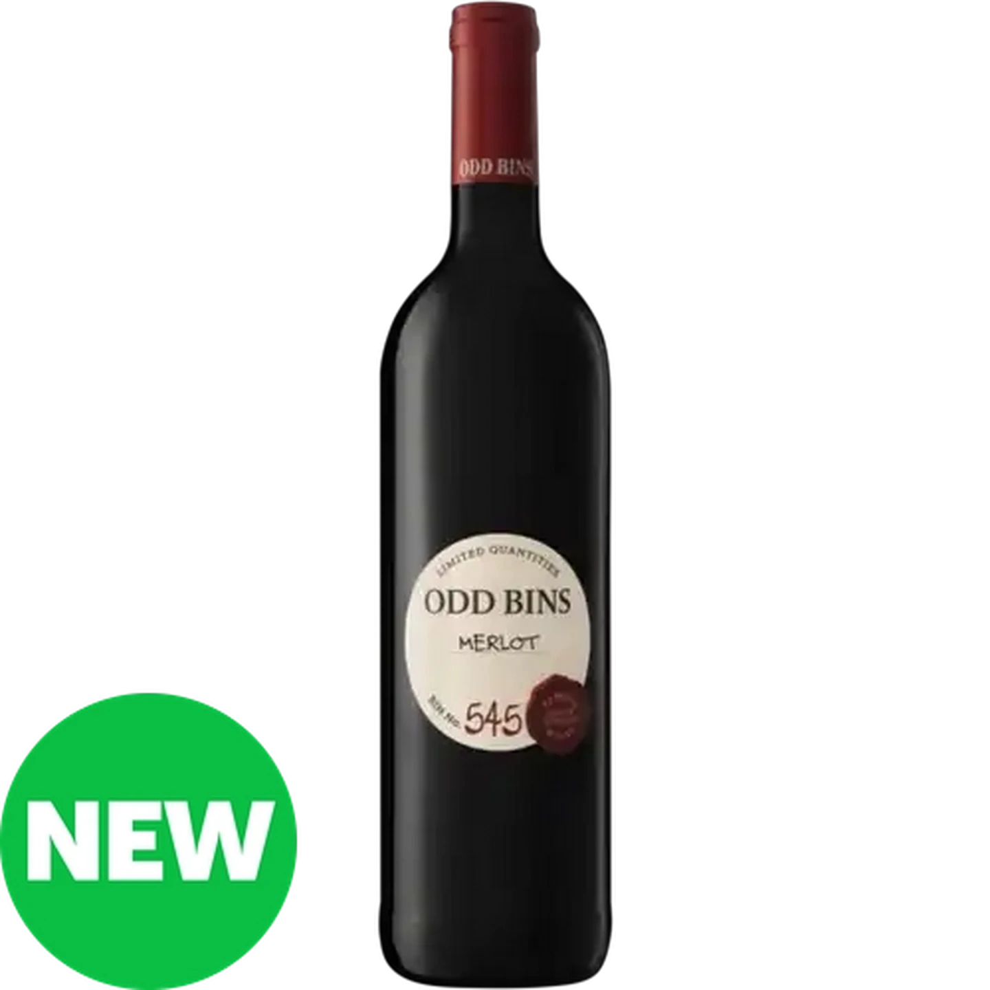 Image of Odd Bins 545 Merlot Bottle 750ml 