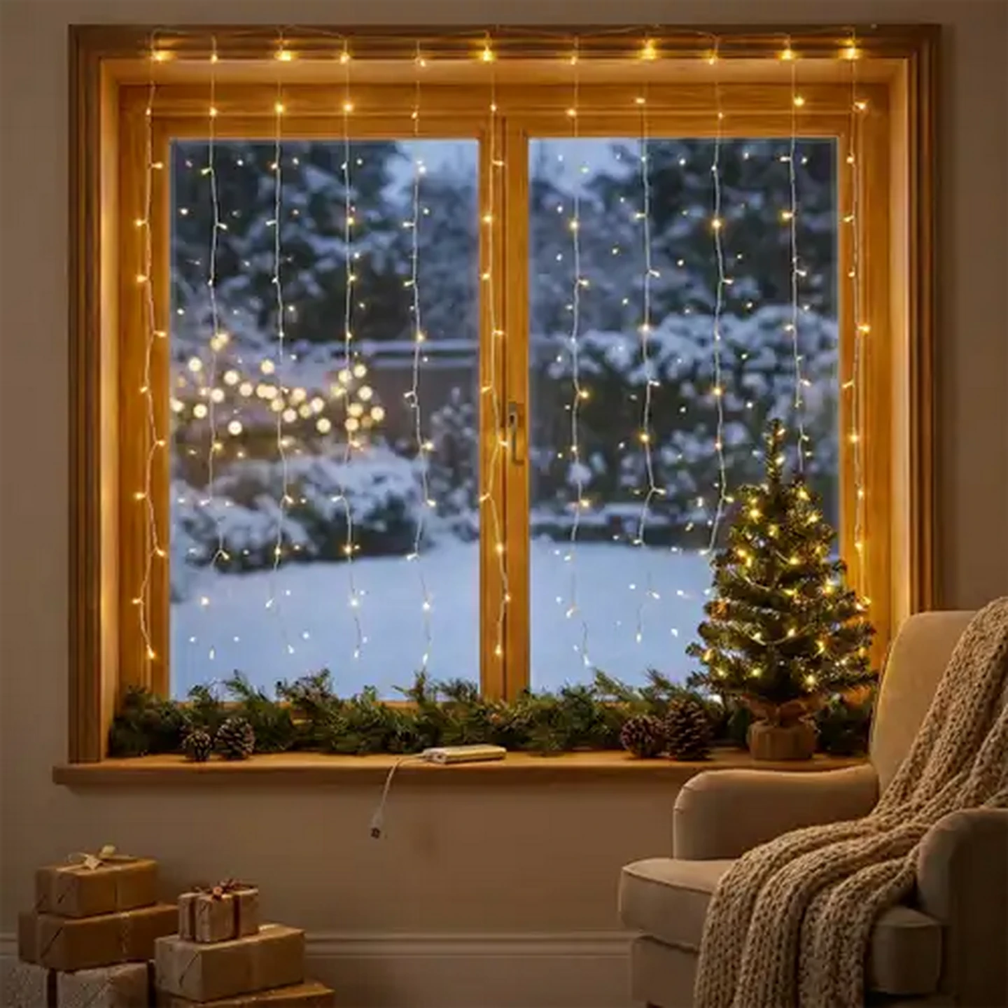 シンデレラ LEDライト WISHING YOU A LOVELY DAY Checkers Sixty60 | Santa's Choice Warm White LED USB Strip Curtain