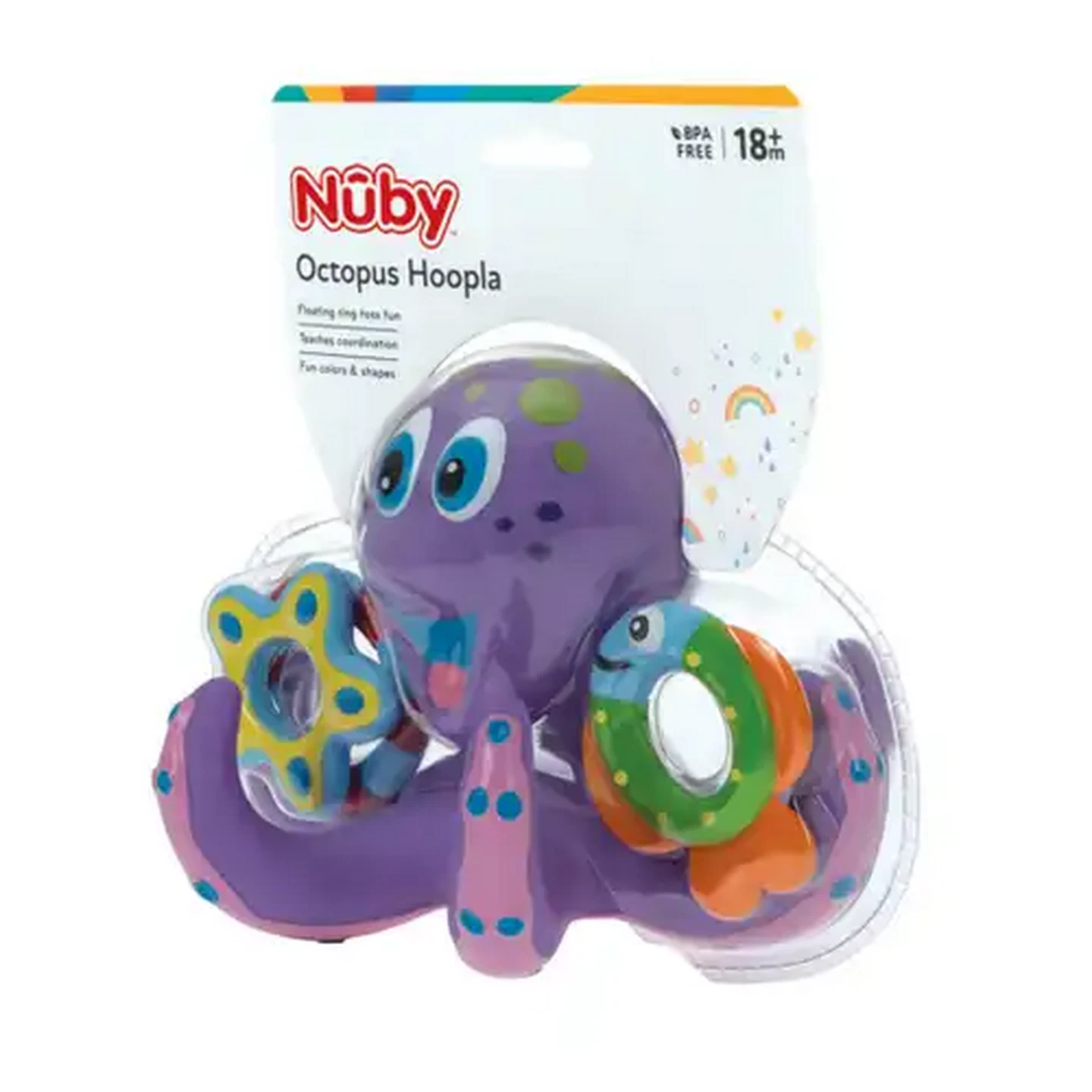 Image of Nuby Octopus Hoopla Bath Toy 18 Months+