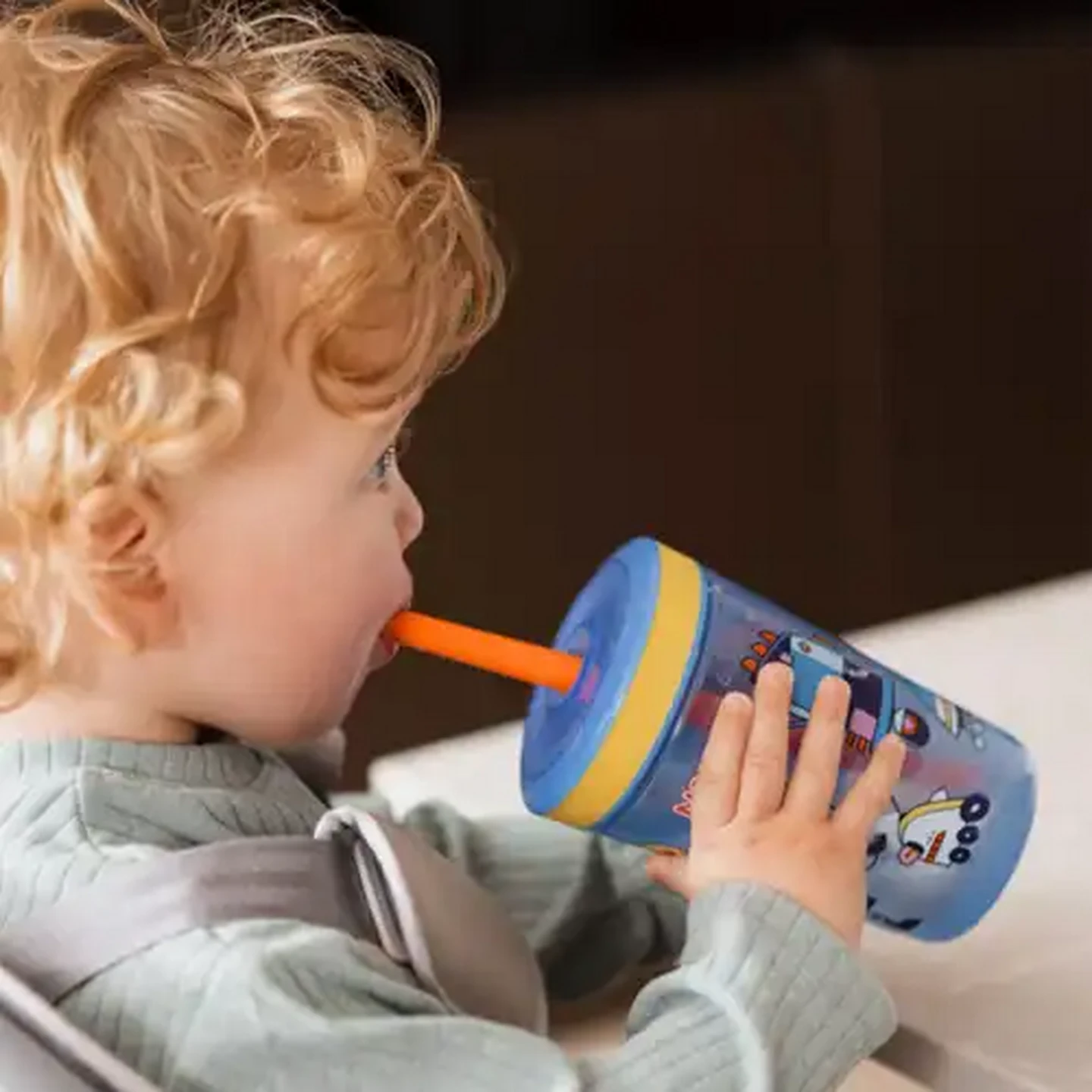 Image of Nuby Super Sipper Straw Cup 415ml Boy