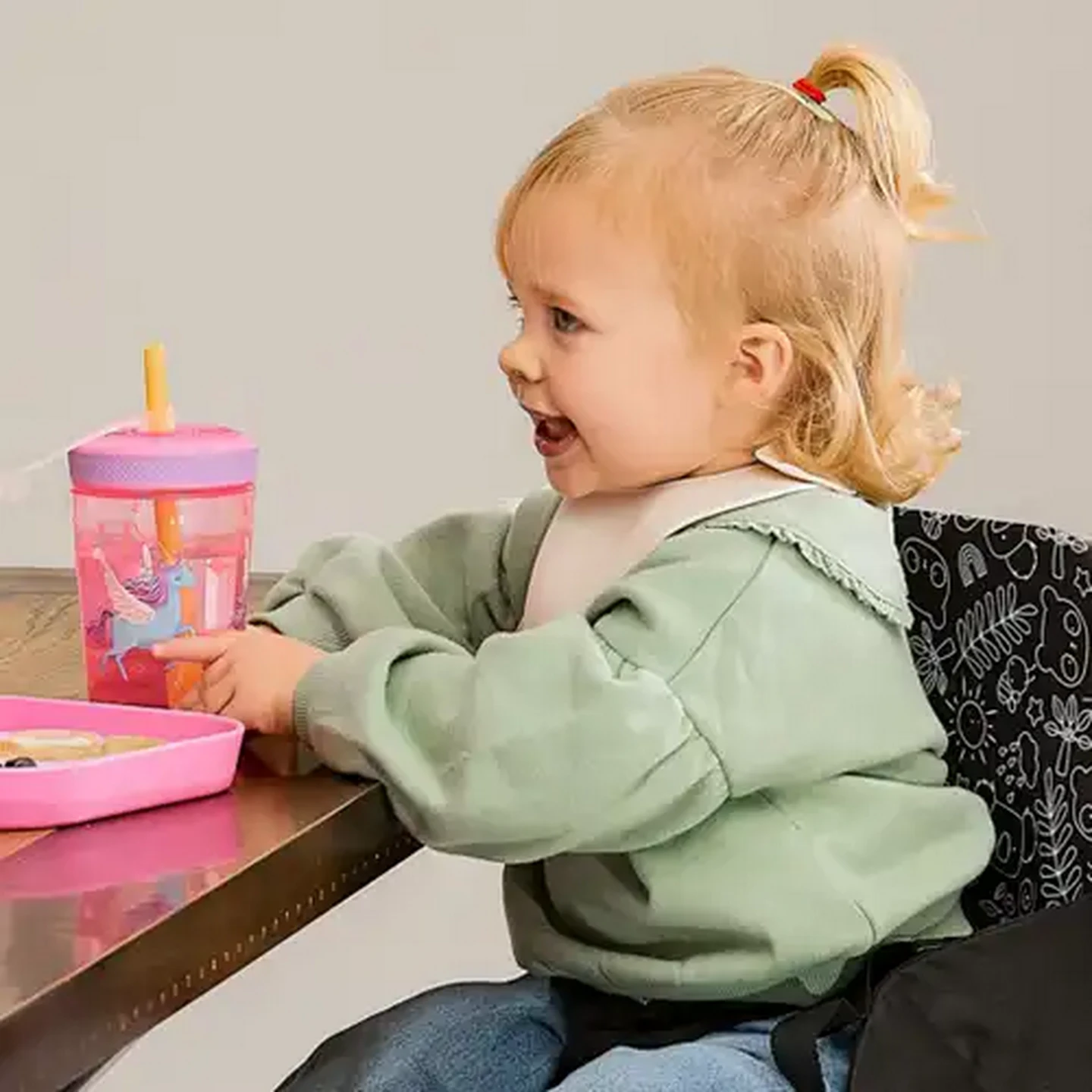 Image of Nuby Super Sipper Straw Cup 415ml Girl