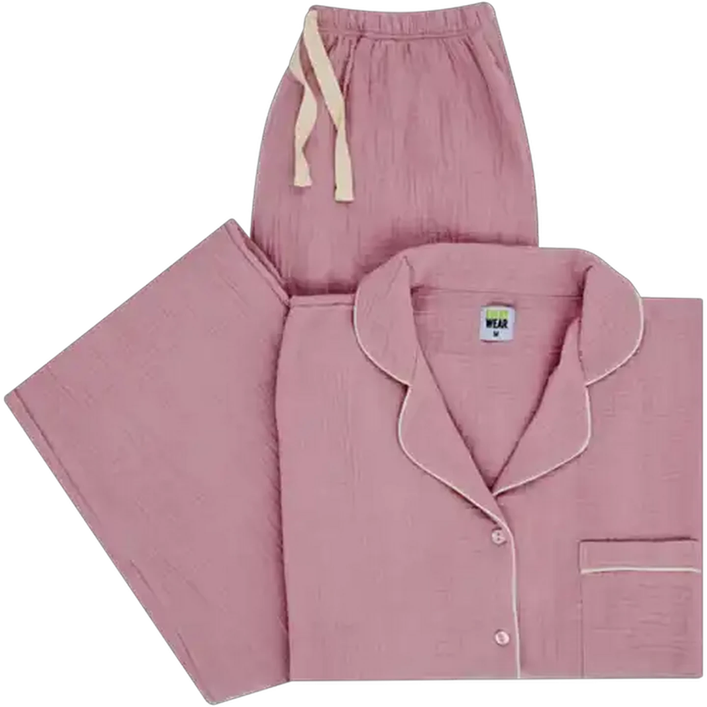Image of Every Wear Cheese Cloth Sleepwear Set 2 Piece