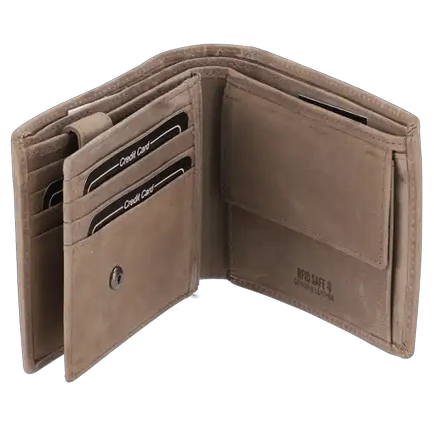 Image of Bossi Grey Boabab Leather Wallet
