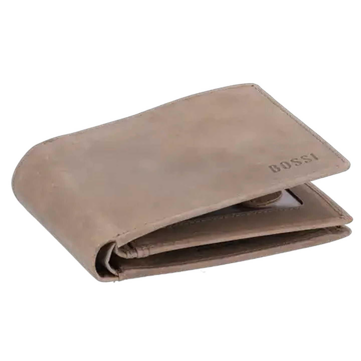 Image of Bossi Grey Boabab Leather Wallet